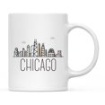 thumbnail image 1 of Koyal Wholesale Colorful City Skyline Graphic Ceramic Coffee Mug, Chicago, 1 of 5