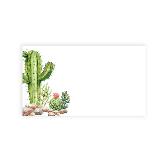 Koyal Wholesale Desert Chic Cacti Place Cards for Wedding Party Tables, Seating Name Place Cards for Holders, 60 Pack