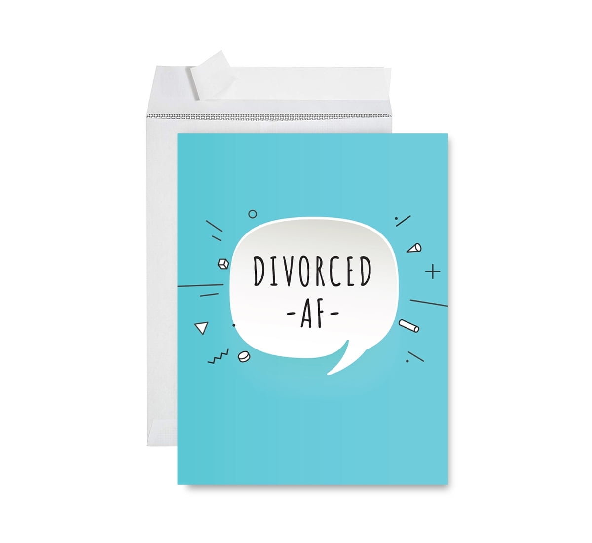 Koyal Wholesale Divorce Jumbo Card, Divorced AF - Walmart.com
