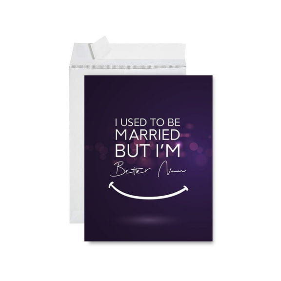 Koyal Wholesale Divorce Jumbo Card, I Used To Be Married But I'm Better Now