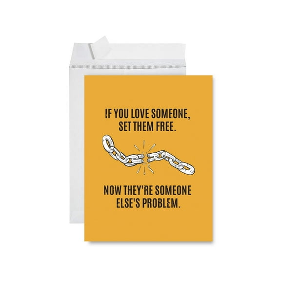 Koyal Wholesale Divorce Jumbo Card, If You Love Someone Set Them Free