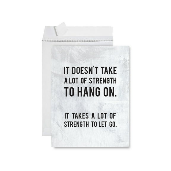 Koyal Wholesale Divorce Jumbo Card, It Takes A Lot Of Strength To Let Go