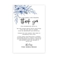 thumbnail image 1 of Koyal Wholesale Dusty Blue Florals Wedding Thank You Place Setting Cards for Table Reception, Dinner Plates, 56-Pack, 1 of 5