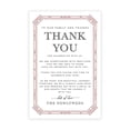 thumbnail image 1 of Koyal Wholesale Elegant Art Deco Wedding Thank You Place Setting Cards for Table Reception, Dinner Plates, 56-Pack, 1 of 5