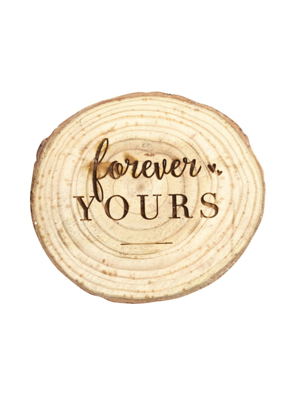 Engraved Ring Box, Oak Real Wood Engagement Ring Box, Forever Yours, Wedding Proposal Box