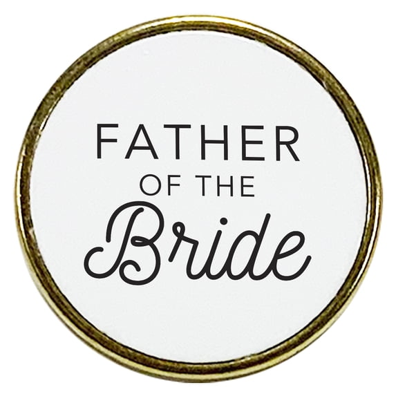 Koyal Wholesale Father Of The Bride Enamel Lapel Pin, Wedding Party Button Pins for Wedding, 1-Piece