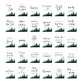 thumbnail image 1 of Koyal Wholesale Forest Green Pine Trees Wedding Signs Bundle Set for Ceremony, Reception Decor Signage 30-Pack, 1 of 5