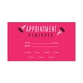 thumbnail image 1 of Koyal Wholesale Fuchsia Hair Salon Appointment Business Cards for Hair Salon, Set of 100, 1 of 5