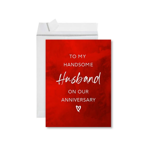 Koyal Wholesale Funny 1st Year Wedding Anniversary Jumbo Card With Envelope, To My Beautiful Wife, Set of 1