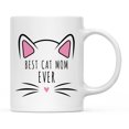 thumbnail image 1 of Koyal Wholesale Funny Cat Lover Ceramic Coffee Mug, Best Cat Mom Ever, 1 of 5