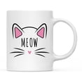 thumbnail image 1 of Koyal Wholesale Funny Cat Lover Ceramic Coffee Mug, Meow, 1 of 5