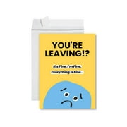 Koyal Wholesale Jumbo Goodbye Greeting Card, 8.5 x 11 inches, Matte Paper