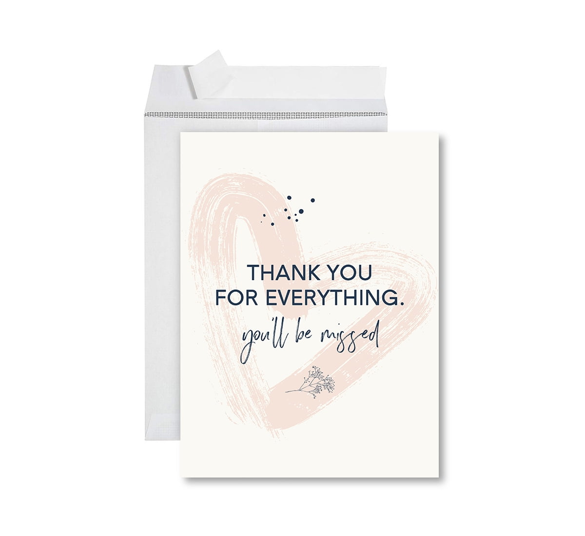 THANK YOU Message (thanks message good bye card the end) Stock