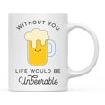 thumbnail image 1 of Koyal Wholesale Funny Food Pun 11oz. Ceramic Coffee Tea Mug, Beer, 1 of 5