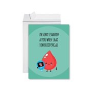 Koyal Wholesale Funny Im Sorry Jumbo Card Im Sorry I Snapped Blank Im Sorry Greeting Card with Envelope 1-Pk