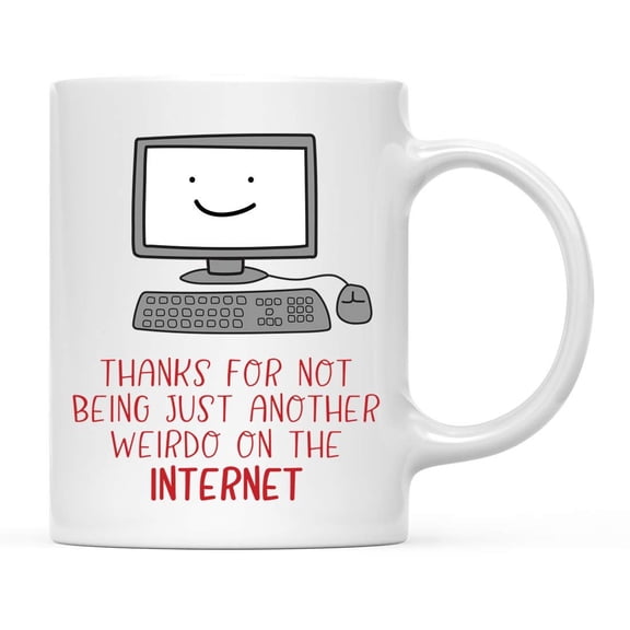 Koyal Wholesale Funny Valentine Coffee Mug, Not Another Weirdo Internet Mug Gift, 11oz, 1 Pack
