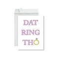 thumbnail image 1 of Koyal Wholesale Funny Wedding Jumbo Card, Dat Ring Tho Blank Congratulations Greeting Card with Envelope, Rude 1-Pk, 1 of 5