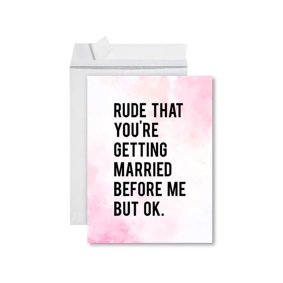Getting Married Rude Koyal Wholesale Funny Wedding Jumbo Card, Rude That You're Getting ...