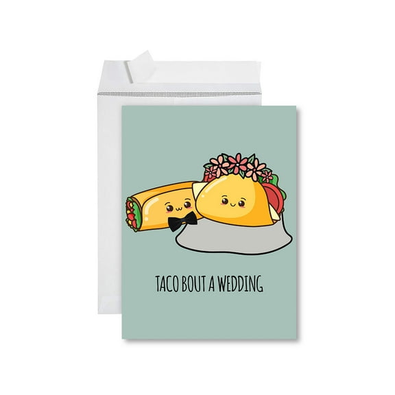Koyal Wholesale Funny Wedding Jumbo Card, To Bout A Wedding Blank Congratulations Greeting Card with Envelope, Rude 1-Pk