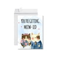 thumbnail image 1 of Koyal Wholesale Funny Wedding Jumbo Card, You're Getting Meow-ied, Congratulations Greeting Card with Envelope, 1-Pk, 1 of 5