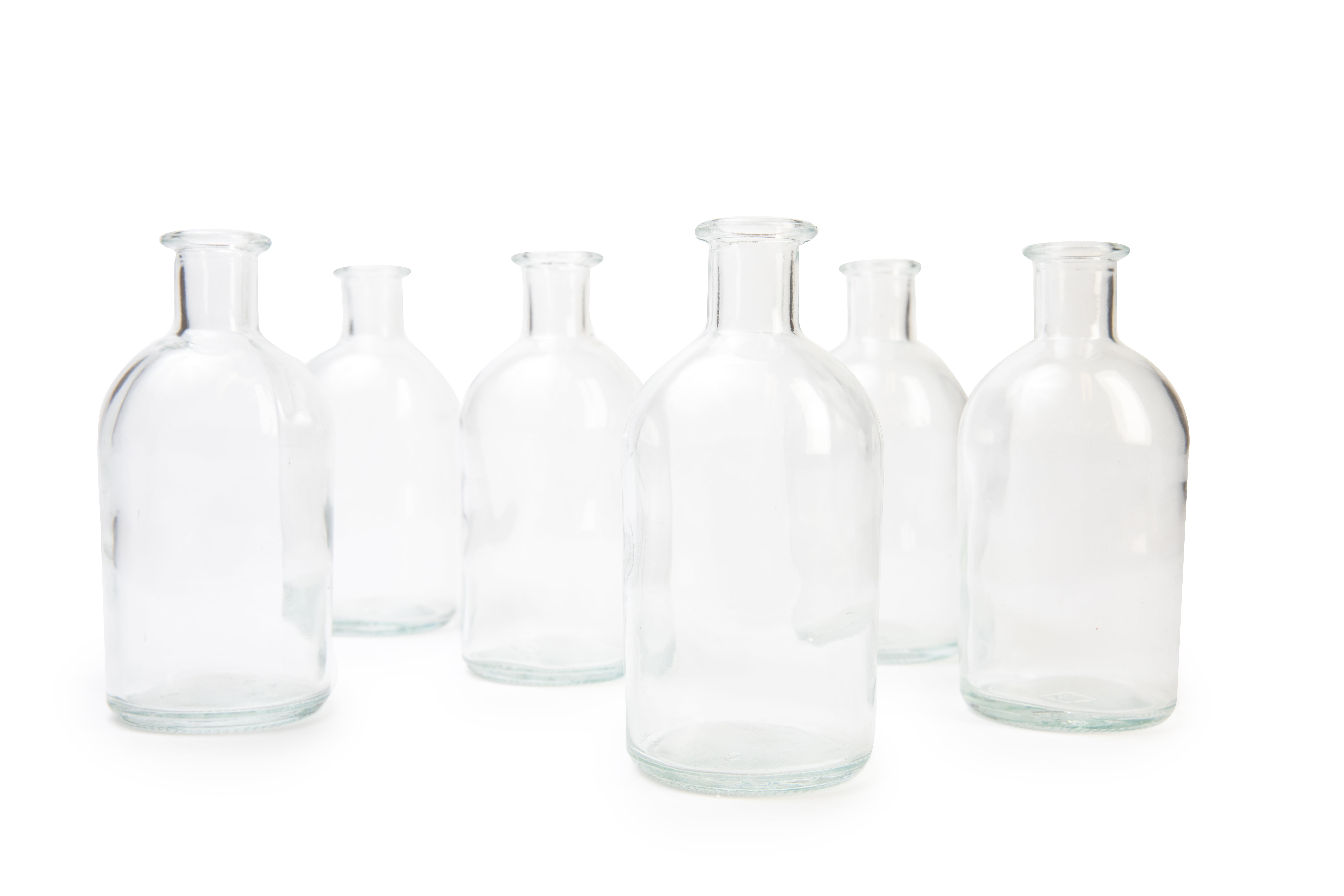 Koyal Wholesale Glass Bud Vases, Small Apothecary Bottles, Bulk