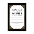 thumbnail image 1 of Koyal Wholesale Gold Art Deco Wedding Advice & Well Wishes Guest Book Cards for Bride and Groom, 56 Pack, 1 of 5