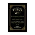 thumbnail image 1 of Koyal Wholesale Gold Art Deco Wedding Thank You Place Setting Cards for Table Reception, 56-Pack, 1 of 5