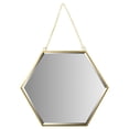 thumbnail image 1 of Koyal Wholesale Gold Beveled Hexagon Mirror for Wall Decor, Modern Hanging Home Décor, 12 Inch Wall Mirror, 1 of 2