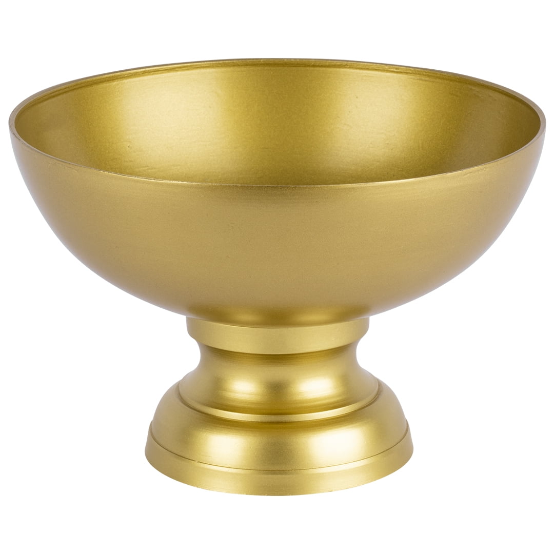 Koyal Wholesale Gold Modern Minimalist Round Pedestal Bowl Metal