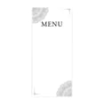 thumbnail image 1 of Koyal Wholesale Gray Elegant Ornate Printable Wedding Paper Menu Cards for DIY Printer, Pack of 52, 1 of 5