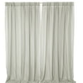 thumbnail image 1 of Koyal Wholesale Grey Chiffon Backdrop Wedding Curtains, Set of 1, 1 of 5