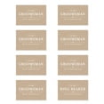 thumbnail image 1 of Koyal Wholesale Groomsmen Wedding Day Gift Cards with Envelopes set of 8 Kraft Brown On My Wedding Day Cards, 4 x 6-In, 1 of 5