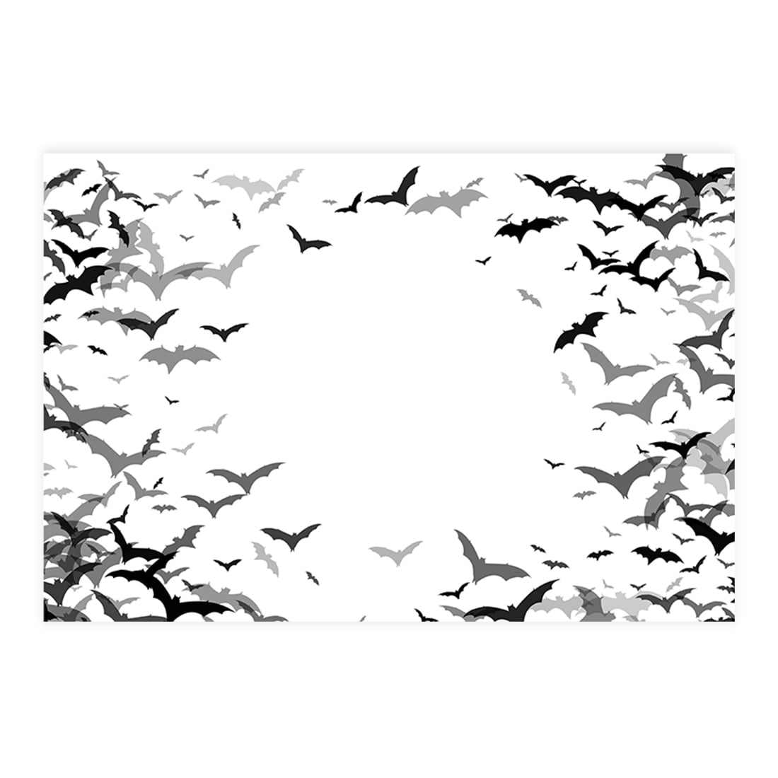 Koyal Wholesale Halloween Placemats, Eerie Bats Disposable Cardstock