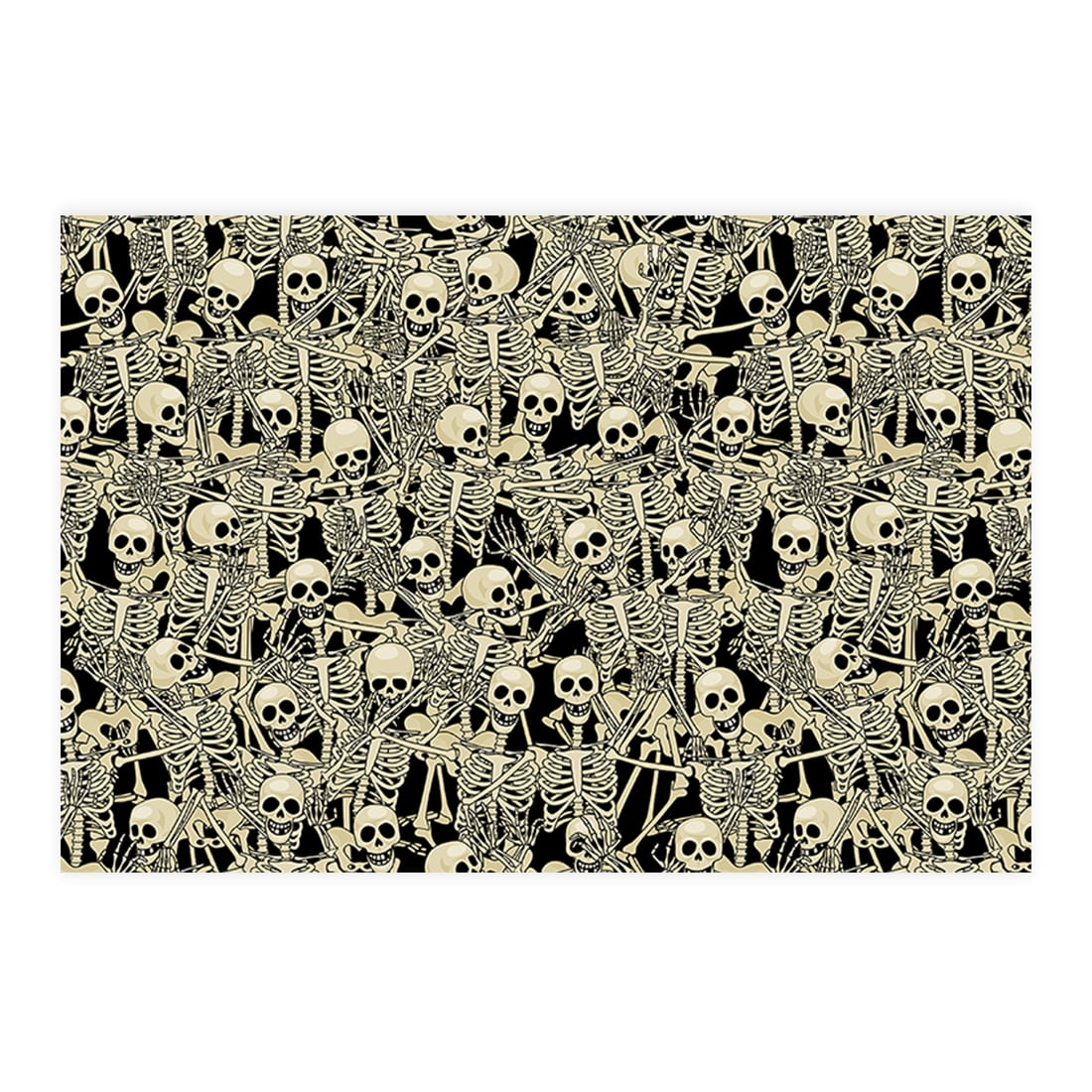 Koyal Wholesale Halloween Placemats, Skeletons & Shadows Disposable