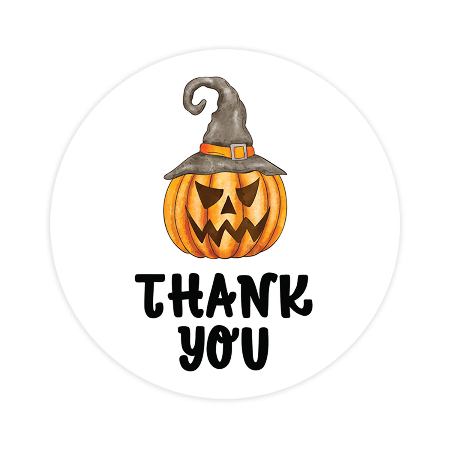 Koyal Wholesale Halloween Thank You Stickers 2 Inch Round 120 Bulk