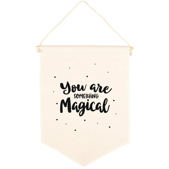 Koyal Wholesale Hanging Wall Canvas Banner, You Are Something Magical Canvas, Nursery Wall Decoration 1-Pk
