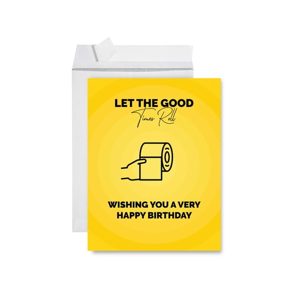 Koyal Wholesale Happy Birthday Quarantine Jumbo Card, Let The Good Times Roll, Wishing You A Very Happy Birthday