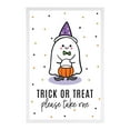 thumbnail image 1 of Koyal Wholesale Happy Halloween Candy Sign, Cute Ghost Halloween Signs 12 x 18 Inch Frame Included, 1 of 5