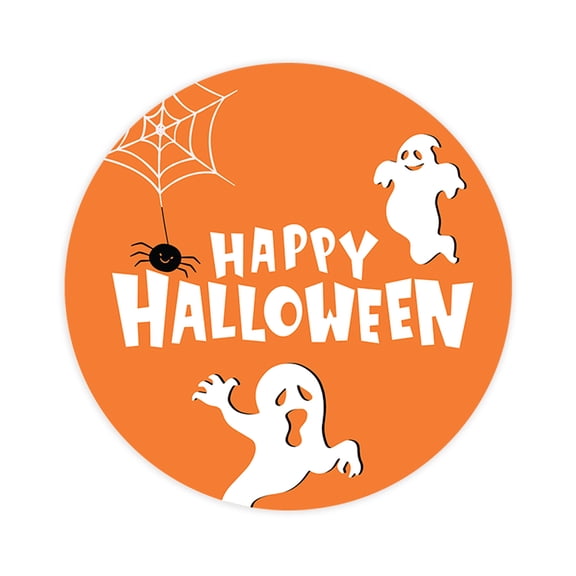 Koyal Wholesale Happy Halloween Stickers 2 Inch Round 120 Bulk Pk Scary Ghosts Labels For Halloween Party Favors