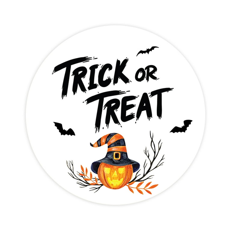 Koyal Wholesale Happy Halloween Stickers 2 Inch Round 120 Bulk Pk Trick or  Treat Pumpkin Labels For Halloween