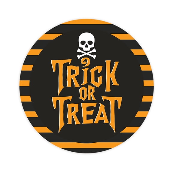 Koyal Wholesale Happy Halloween Stickers 2 Inch Round 120 Bulk Pk Trick or Treat Skull Labels For Halloween Party Favors