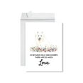thumbnail image 1 of Koyal Wholesale Jumbo Pet Sympathy Card with Envelope, Japanese Spitz, Dog Grief Bereavement Card 8.5" x 11", 1-Pk, 1 of 5