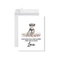 thumbnail image 1 of Koyal Wholesale Jumbo Pet Sympathy Card with Envelope, Miniature Schnauzer, Dog Grief Bereavement Card 1-Pack, 1 of 5