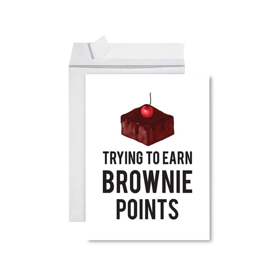 Koyal Wholesale Jumbo Teacher Appreciation Cards - Best Staff Creative Thank You Card with Envelope, Brownie Points