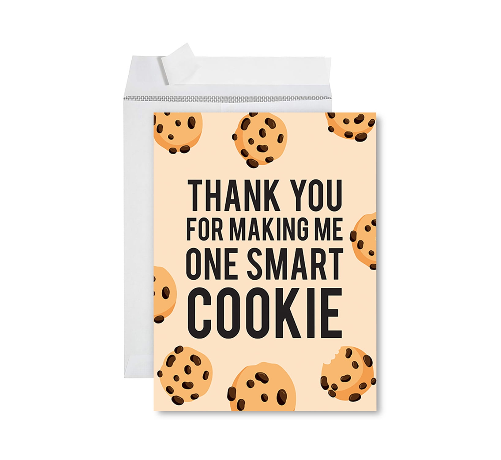 koyal-wholesale-jumbo-teacher-appreciation-cards-best-staff-creative-thank-you-card-with-envelope-one-smart-cookie-walmart-com