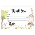 thumbnail image 1 of Koyal Wholesale Kids Fill in the Blank Thank You Cards - 20 Cards Including Envelopes Farm Animals, For Party Guests, 1 of 5