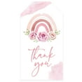 thumbnail image 1 of Koyal Wholesale Kids Party Favor Classic Thank You Tags with String, Floral Rainbow Birthday Gift Tags, For Favors Bags, 1 of 5
