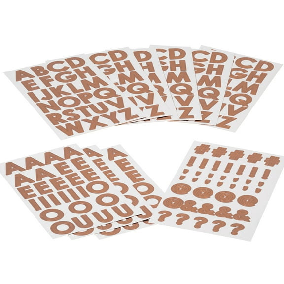 Koyal Wholesale Large Rose Gold Foil Alphabet Sticker Letters, Big 1-Inch Labels for Classroom Supplies, Scrapbooking