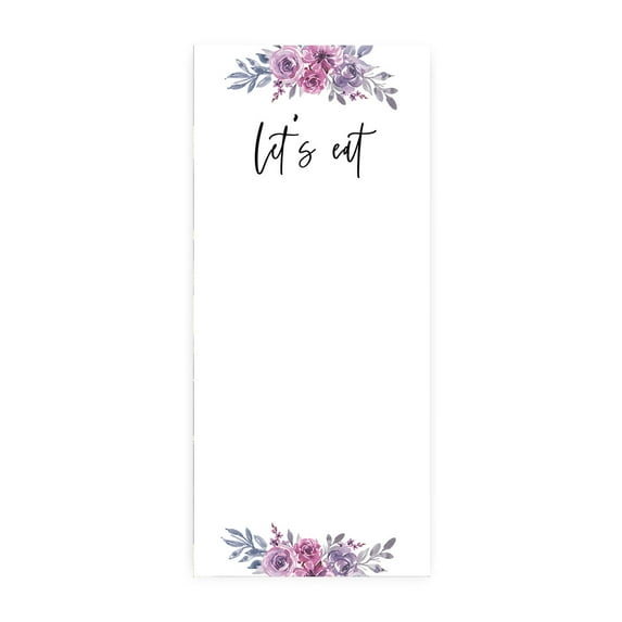 Koyal Wholesale Lavender Watercolor Florals Printable Wedding Paper Menu Cards for DIY Printer, Pack of 52