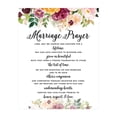 thumbnail image 1 of Koyal Wholesale Marriage Prayer Canvas Wall Art Decor, Watercolor Fall Marsala Floral Design, Wedding Registry Ideas, 1 of 5